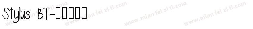 Stylus BT字体转换